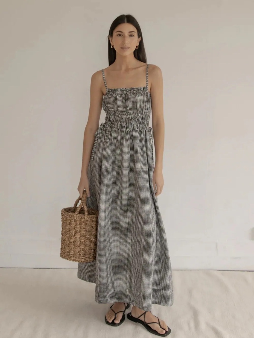 Gillian Stevens Evelyn dress in gingham noir size 2